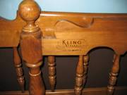 Pair of Kling Colonial Twin Solid Maple Headboards Excellent